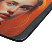 Girl with blue eyes snijplank (Hoek)