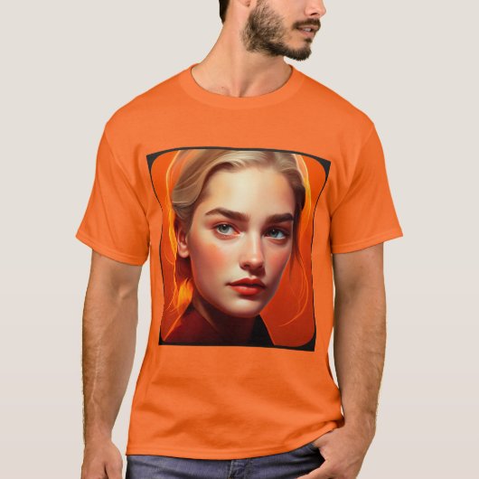 Girl with blue eyes t-shirt (Voorkant)