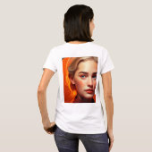 Girl with blue eyes t-shirt (Achterkant volledig)