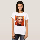 Girl with blue eyes t-shirt (Voorkant volledig)