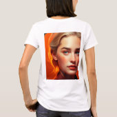 Girl with blue eyes t-shirt (Achterkant)