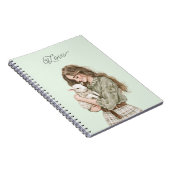 Girl with Brown Lamb Notitieboek (Rechterzijde)
