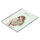 Girl with Brown Lamb Notitieboek (Linkerzijde)