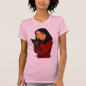 Girl with Cat T-shirt (Voorkant)