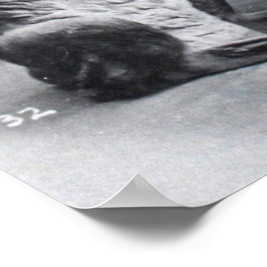 Girl with Chocolates and Easter Bunny Poster (Hoek)