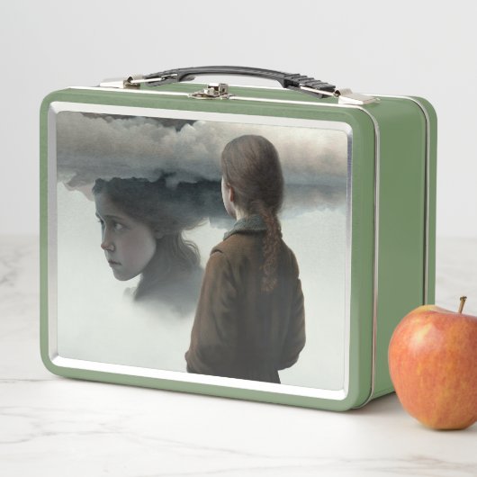Girl with clouds (In situ)