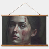 Girl with clouds hangend wandkleed (Voorkant 2)