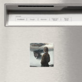 Girl with clouds magneet (Insitu (Vaatwasser))