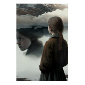 Girl with clouds perfect poster (Voorkant)