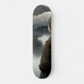 Girl with clouds persoonlijk skateboard (Voorkant)