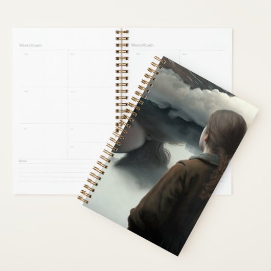 Girl with clouds planner (Display)