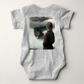 Girl with clouds romper (Achterkant)