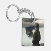 Girl with clouds sleutelhanger (Voorkant Links)