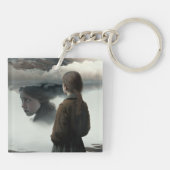 Girl with clouds sleutelhanger (Achterkant)