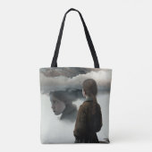 Girl with clouds tote bag (Achterkant)
