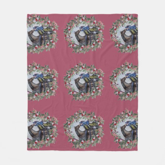 girl with jamie flowersWrapping Paper Fleece Deken (Voorkant)