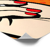 Girl with Lollipopl Pop Art Poster (Hoek)