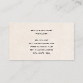 Girl with Magic Wand and Butterflies Visitekaartje (Achterkant)