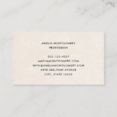 Girl with Magic Wand and Butterflies Visitekaartje (Achterkant)