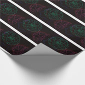 Girl with Marigold Afro Puffs Cadeaupapier (Hoek)