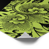 Girl with Pink Bubblegum Illustration Funky Art  Poster (Hoek)