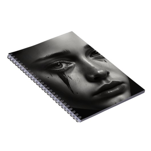 Girl with tears notitieboek (Rechterzijde)