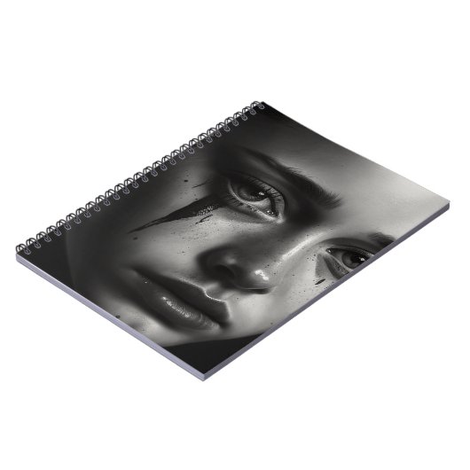 Girl with tears notitieboek (Linkerzijde)
