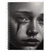 Girl with tears notitieboek (Voorkant)