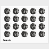 Girl with tears ronde sticker (Vel)
