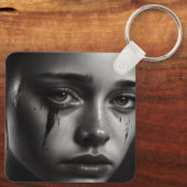Girl with tears sleutelhanger (Achterkant)