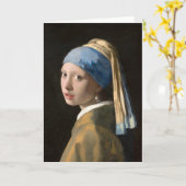 Girl with the pearl earring - Johannes Vermeer Kaart (Gele Bloem)