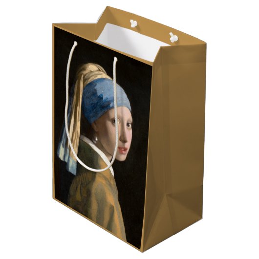 Girl with the pearl earring - Johannes Vermeer Medium Cadeauzakje (Achterkant Gekanteld)