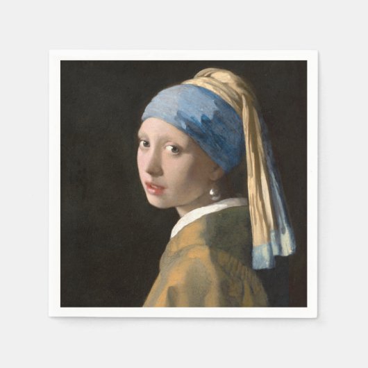 Girl with the pearl earring - Johannes Vermeer Servet (Voorkant)