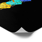 Girl Women's Yarn Crochet Knitting Funny Gift  Poster (Hoek)