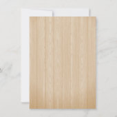 Girl Woodland Animals Baby shower per post Kaart (Achterkant)