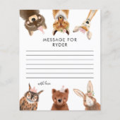 Girl Woodland Birthday Party Time Capsule (Voorkant)