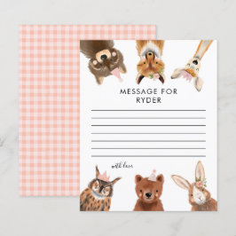 Girl Woodland Birthday Party Time Capsule