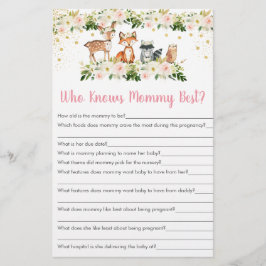 Girl Woodland Floral die mama het beste spel kent