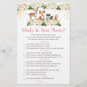 Girl Woodland Floral wat zit er in je telefoonspel