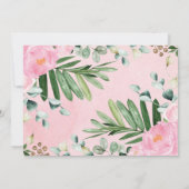 Girl Woodland Forest Pink Floral Wild Eén dag Kaart (Achterkant)