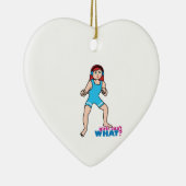 Girl Wrestler Keramisch Ornament (Rechts)