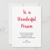 Girl You ROCK Nice Gesture Script Vrouw Person Bedankkaart (Achterkant)