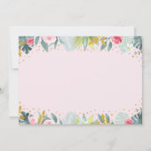 Girl Young Wild and Three Party Animal Birthday Kaart (Achterkant)