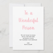  Girl You're Awesome Kind Gesture Girly Modern Bedankkaart (Achterkant)