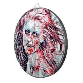 Girl zombie darts dartbord