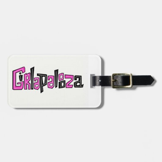 Girlapalooza bagagelabel (Voorkant horizontaal)