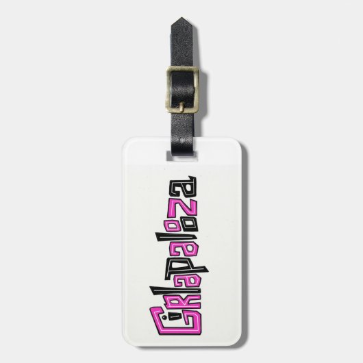 Girlapalooza bagagelabel (Voorkant verticaal)