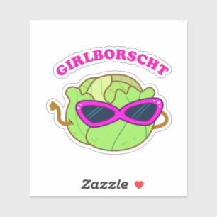 Girlborscht Fabulous Groente Pun Die-Cut Sticker