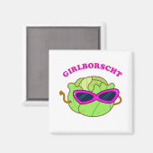 Girlborscht Fabulous Groente Pun Magnet (Voorkant / Achterkant)
