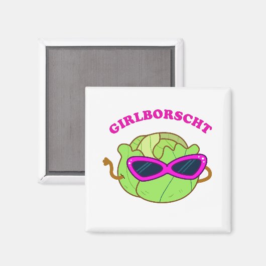 Girlborscht Fabulous Groente Pun Magnet (Voorkant / Achterkant)